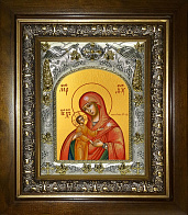 Икона освященная Девпетерувская Божией Матери в деревянном киоте