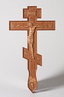 Крест №2 с объемной резьбой (дуб)