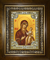 Икона Пресвятой Богородицы ИВЕРСКАЯ (СЕРЕБРЯНАЯ РИЗА, КИОТ)