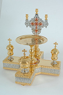 Блюдо всенощное №4 частичное золочение чеканка камни эмаль (с мельх. вклад.) Блюдо всенощное №4 частичное золочение чеканка камни эмаль (с мельх. вклад.)