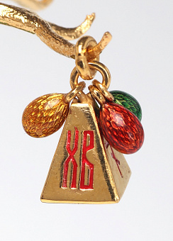 Яйцо-кулон пасхальное №13 эмаль / золочение Яйцо-кулон пасхальное №13 эмаль / золочение