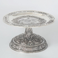 Дискос с поддискосником ручная гравировка, чеканка / ф240мм-потир 0, 75л№4 / серебро (УИН) Дискос с поддискосником ручная гравировка, чеканка / ф240мм-потир 0, 75л№4 / серебро (УИН)