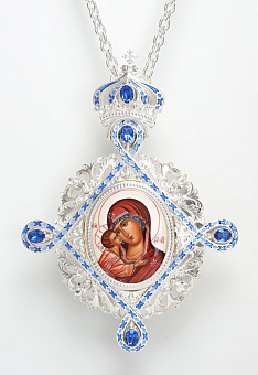 Панагия №80 серебро эмаль (УИН) Панагия №80 серебро эмаль (УИН)