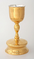 Потир 1.5л латунь / золочение / , серебряный вкладыш (УИН) Потир 1.5л латунь / золочение / , серебряный вкладыш (УИН)