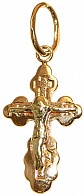 Крест православный из золота из коллекции "Православие" 0,9 грамм