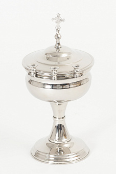 Чаша водосвятная ручная никелирование Чаша водосвятная ручная никелирование