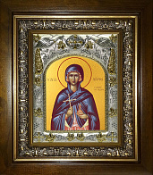 Икона освященная ''Марфа Вифанская праведная, в деревяном киоте