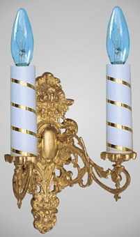 Лампада 2 свечи малая золочение Лампада 2 свечи малая золочение