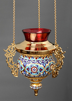 Лампада филигранная №5 эмаль / золочение Лампада филигранная №5 эмаль / золочение