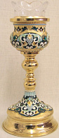 Лампада напрестольная большая №1 эмаль / золочение Лампада напрестольная большая №1 эмаль / золочение