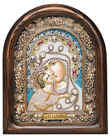 Икона ''Пресвятая Богородица Владимирская'' из бисера
