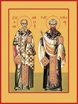 Икона АФАНАСИЙ и КИРИЛЛ Александрийские, Святители