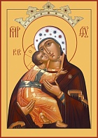 Икона образ Божьей Матери Владимирская