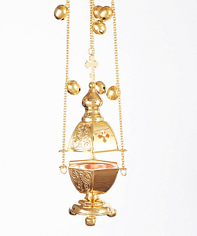 Кадило шестигранное золочение с позвонцами Кадило шестигранное золочение с позвонцами