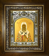 Икона освященная Петр Митрополит Московский, в деревянном киоте