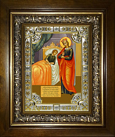 Икона Пресвятой Богородицы ЦЕЛИТЕЛЬНИЦА (СЕРЕБРЯНАЯ РИЗА, КИОТ)