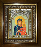 Икона освященная ''Ченстоховская Божия Матерь'', в деревянном киоте