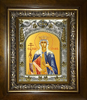 Икона освященная ''Елена равноапостольная царица'', в деревяном киоте