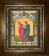 Икона ЛУКА и МАРК Евангелисты, Апостолы (СЕРЕБРЯНАЯ РИЗА, КИОТ)