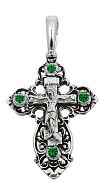 Нательный крест серебряный православный