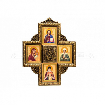Крест-Икона с 4-мя ликами, Полистоун