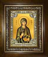 Икона ПАРАСКЕВА Римская, Преподобномученица (СЕРЕБРЯНАЯ РИЗА, КИОТ)