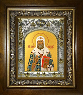 Икона освященная ''Тихон , в деревяном киоте