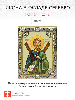 Икона освященная Андрей Первозванный апостол