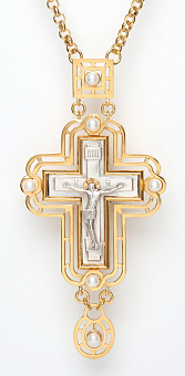 Крест наперсный №132 гальванопластика / золочение, серебрение Крест наперсный №132 гальванопластика / золочение, серебрение