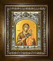 Икона Пресвятой Богородицы СМОЛЕНСКАЯ ''Одигидрия'' (СЕРЕБРЯНАЯ РИЗА, КИОТ))