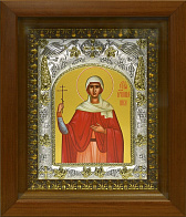 Икона освященная ''Ника Коринфская мученица'', в деревяном киоте