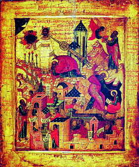 Икона Апокалипсис Видение Иоанна Богослова 16 век