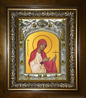Икона освященная ''Валентина Кесарийская мученица'', в деревяном киоте