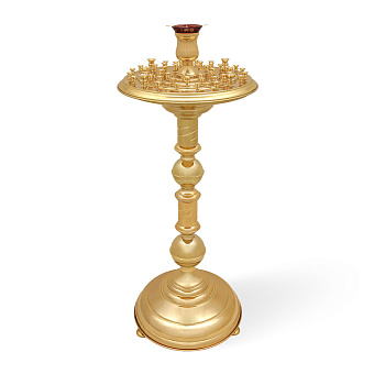 Подсвечник №4 на 50 свечей золочение Подсвечник №4 на 50 свечей золочение