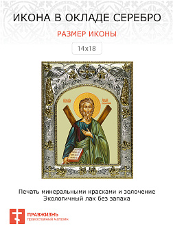 Икона освященная Андрей Первозванный апостол