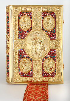 Евангелие 470*330 напрестольное №3 крышки золочение эмаль Евангелие 470*330 напрестольное №3 крышки золочение эмаль