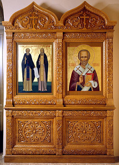 Киот напольный ''Валаамский'' двойной упрощенный Киот напольный ''Валаамский'' двойной упрощенный