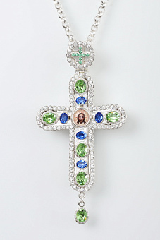 Крест наперсный №126 серебро (УИН) Крест наперсный №126 серебро (УИН)