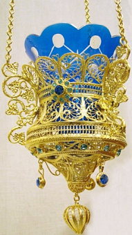 Лампада филигранная №20 / золочение Лампада филигранная №20 / золочение