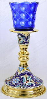 Лампада напрестольная №3 эмаль / золочение Лампада напрестольная №3 эмаль / золочение