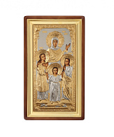 Икона живописная в киоте 55х110 масло, риза №156, киот №1 Вера.Надежда.Любовь и мать их София Икона живописная в киоте 55х110 масло, риза №156, киот №1 Вера.Надежда.Любовь и мать их София