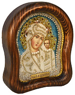 Икона Пресвятой Богородицы Казанская из жемчуга