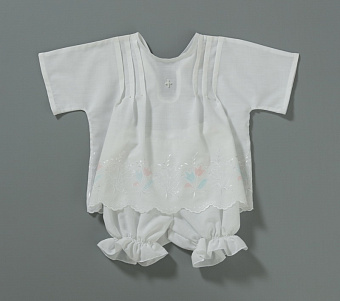 Крестильный комплект детский (рубашка + штанишки) Крестильный комплект детский (рубашка + штанишки)