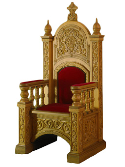 Трон с резной спинкой. Трон с резной спинкой.