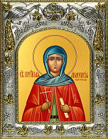Икона АНАСТАСИЯ Патрикия, Александрийская, Преподобная (СЕРЕБРЯНАЯ РИЗА)