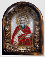 Икона св.ап.Павел, бисерная, багет, деревянная рама