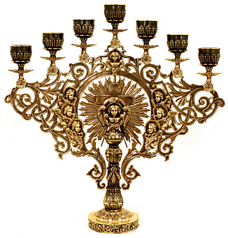 Семисвечник напрестольный №3 патинирование Семисвечник напрестольный №3 патинирование