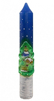 Свеча рождественская диаконская с налепкой ручная роспись