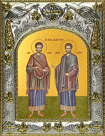 Икона Косма и Дамиан Ассийские святые бессребреники