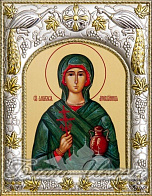 Икона АНАСТАСИЯ Узорешительница, Великомученица (СЕРЕБРЯНАЯ РИЗА)